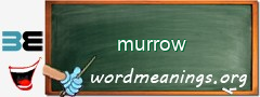 WordMeaning blackboard for murrow